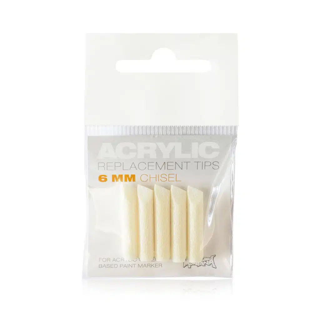 ACRYLIC Tip Set 6mm Chisel
