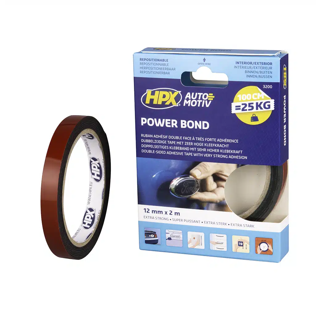 HPX Dubbelzijdige Hsa Bevestigingstape – Antraciet 12MM X 2M