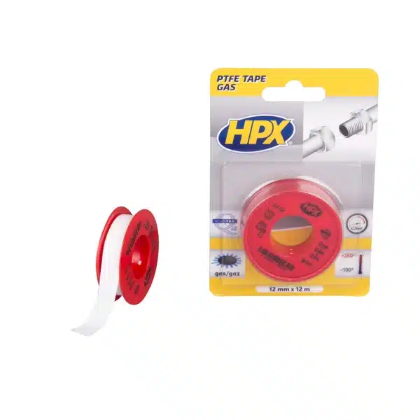 HPX Ptfe Gasafdichtingstape Blister – Wit 12MM X 12M