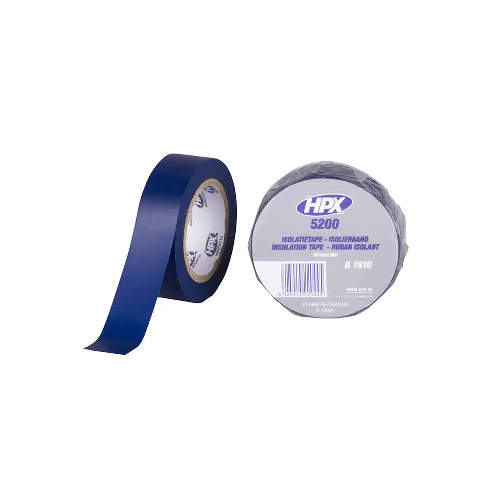 HPX Pvc Isolatietape – Blauw 19MM X 10M
