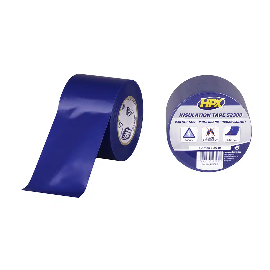 HPX Pvc Isolatietape – Blauw 50MM X 20M