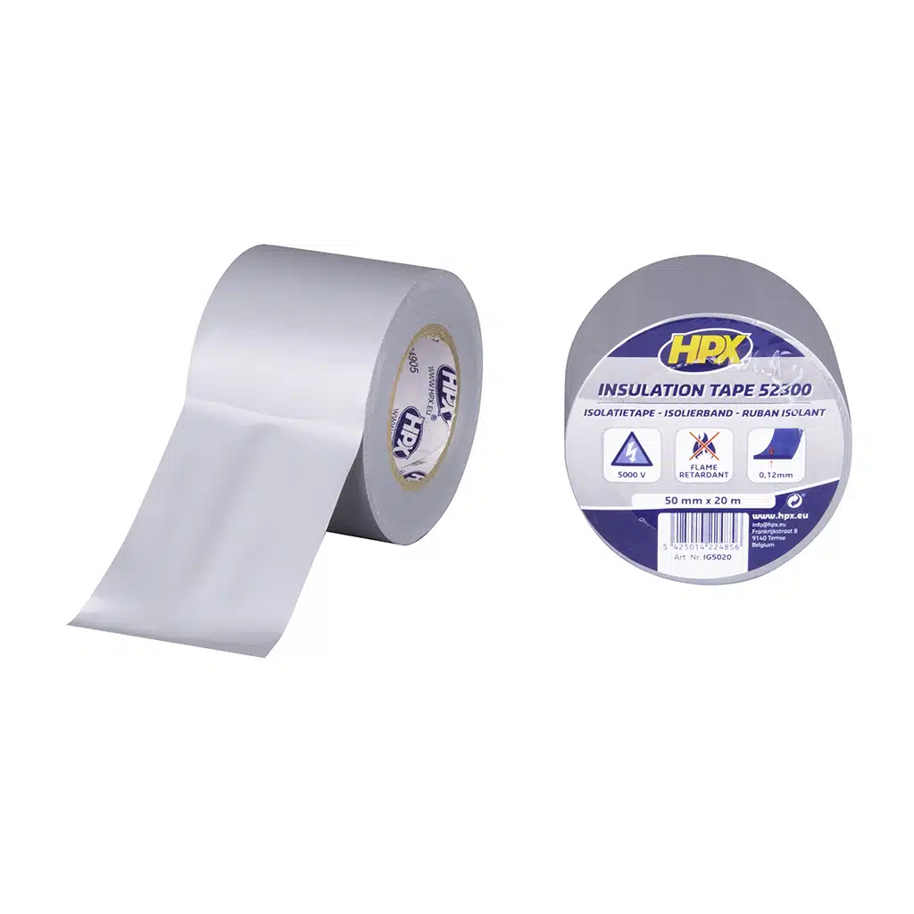 HPX Pvc Isolatietape – Grijs 50MM X 20M