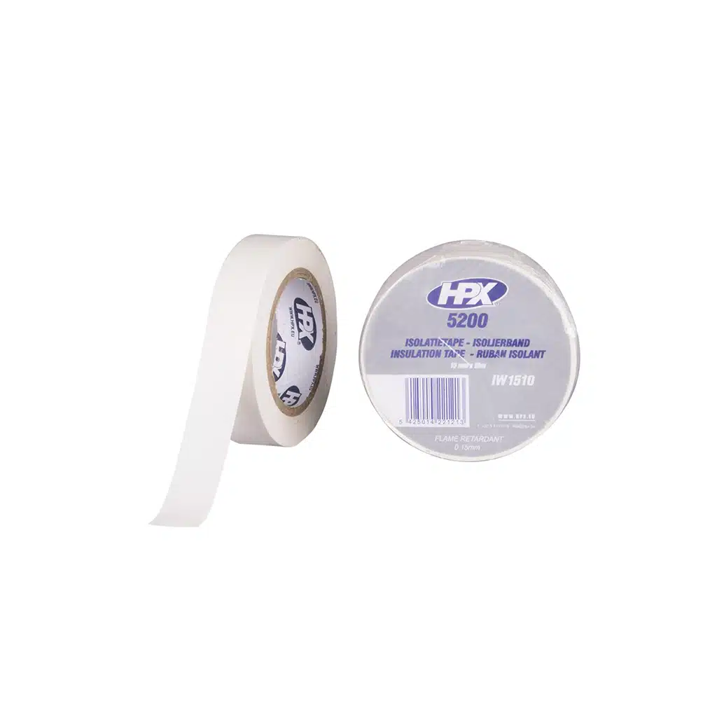 HPX Pvc Isolatietape – Wit 15MM X 10M