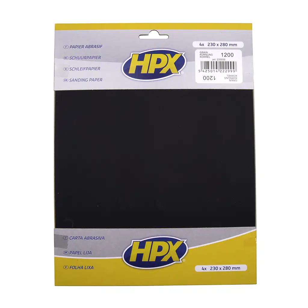 HPX Schuurpapier P1200 X 4