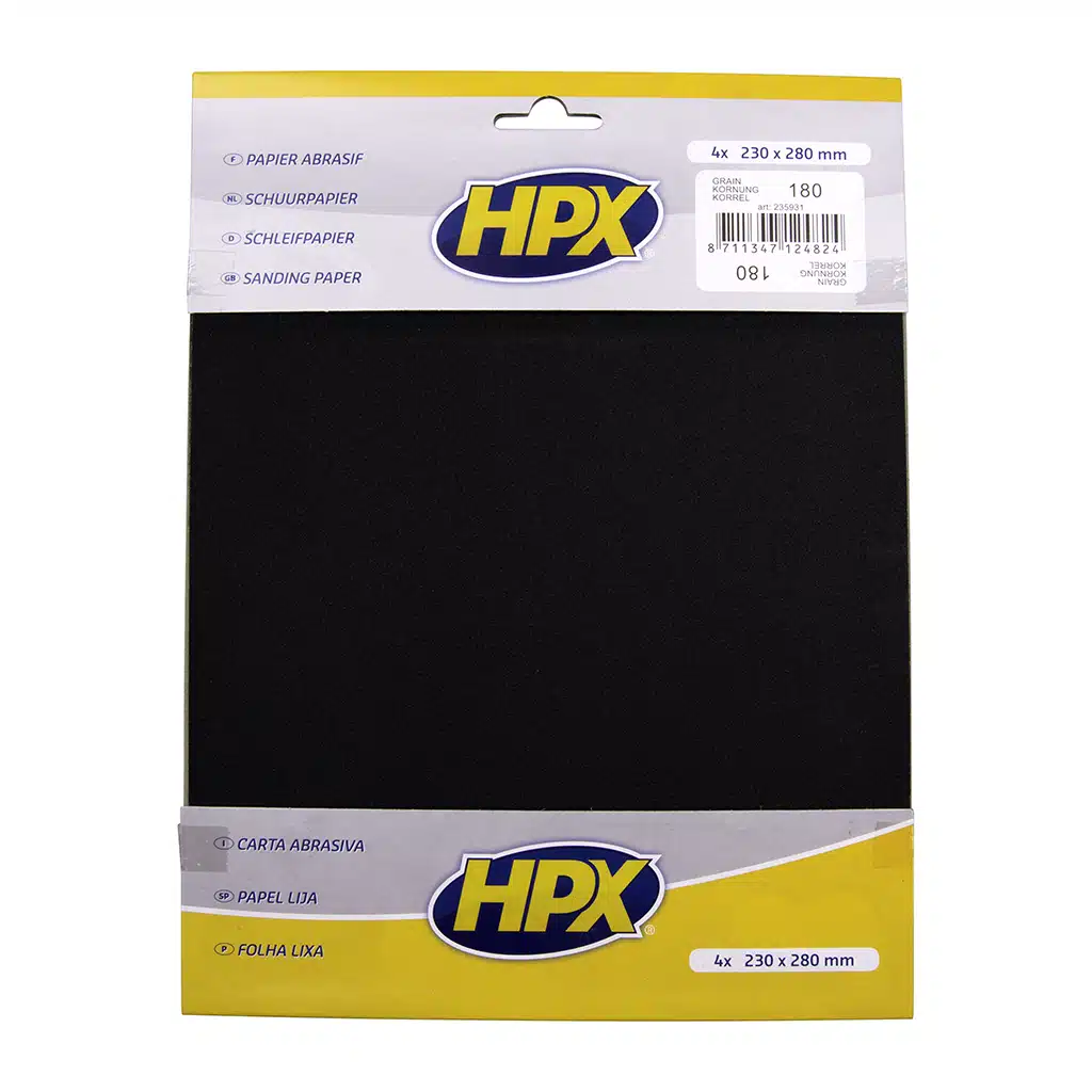 HPX Schuurpapier P180 X 4