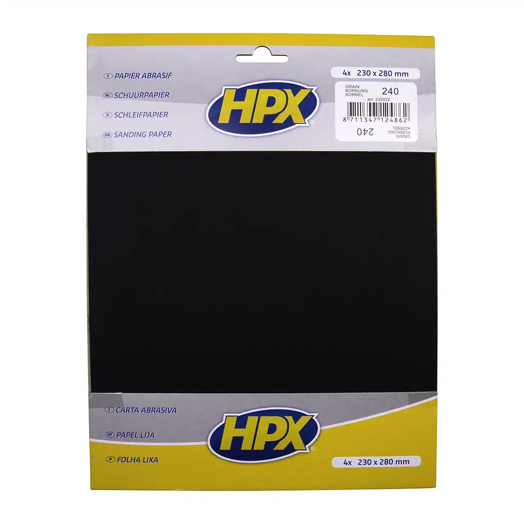 HPX Schuurpapier P240 X 4