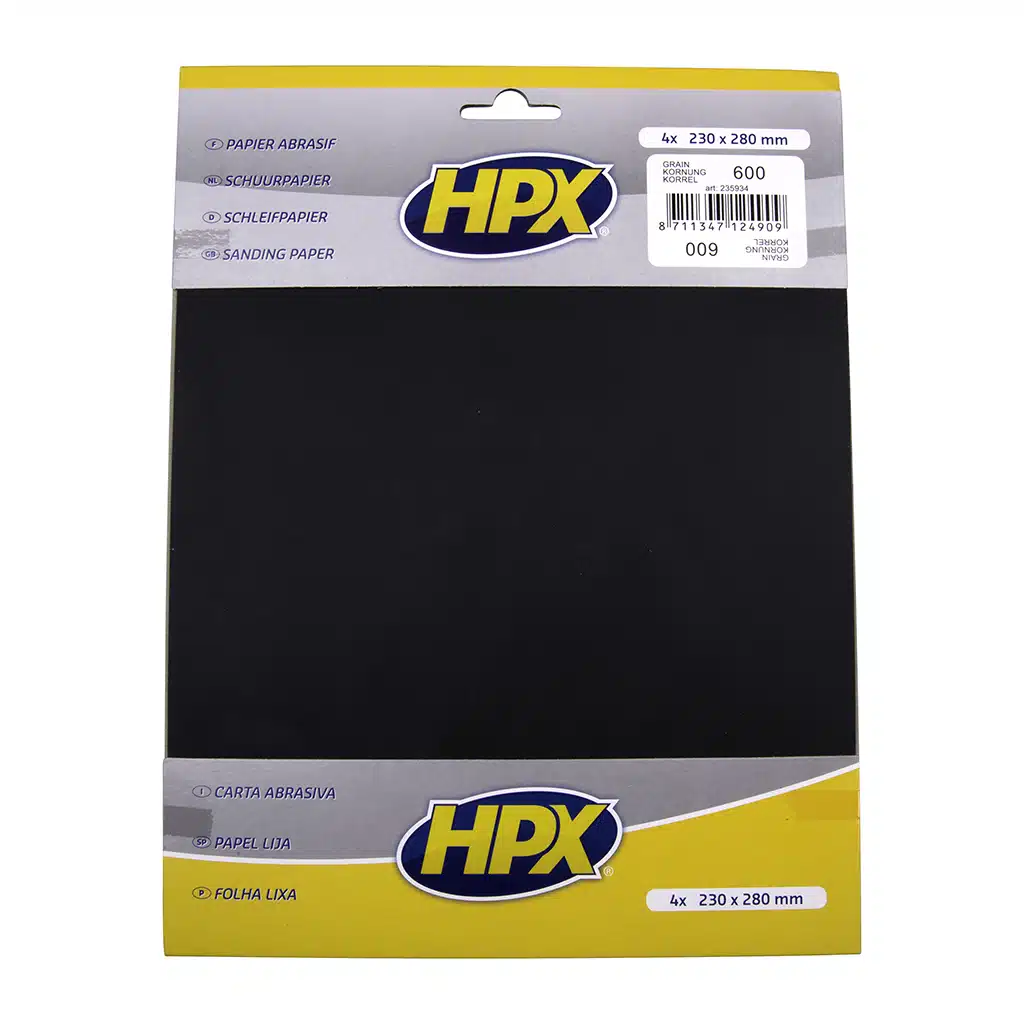 HPX Schuurpapier P600 X 4