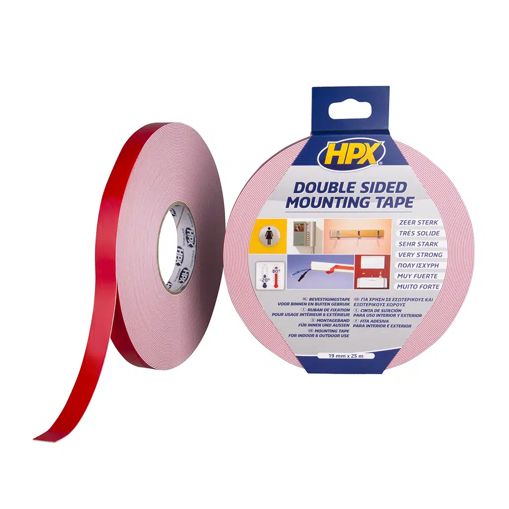 HPX Spiegel Bevestigingstape – Wit 19MM X 25M