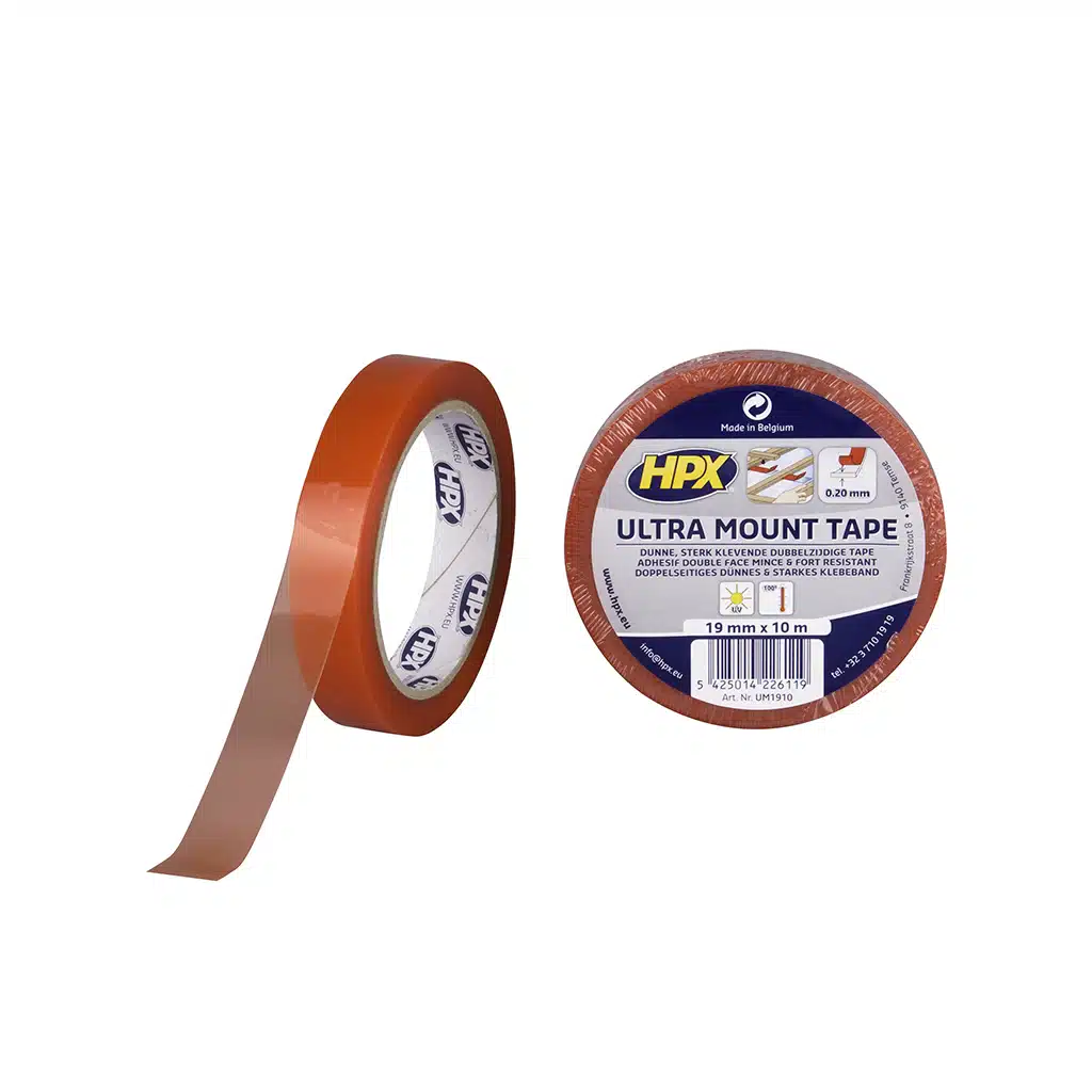 HPX Ultra Mount Bevestigingstape – Transparant 19MM X 10M