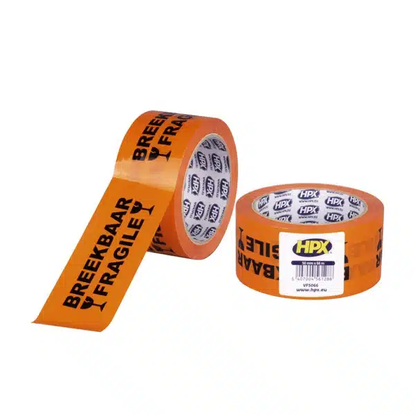 HPX Verpakkingstape – Breekbaar Fragile 50MMx66Mtr