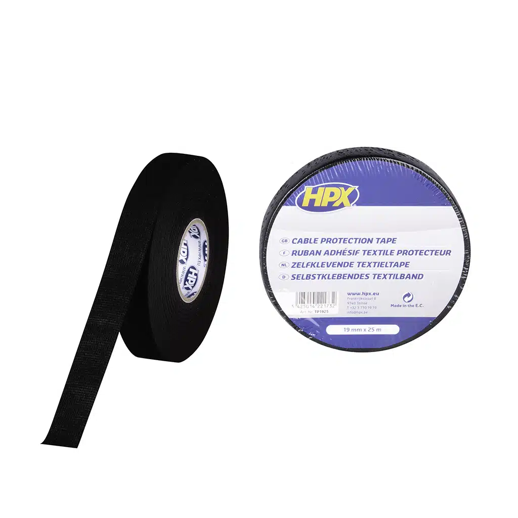 HPX Zelfkl.Kabelbescherm.Tape  Zwart 19MM X 25M