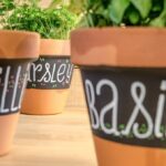 MTN Wepro Chalk Board Paint Black Bloempot Gespoten Geschreven