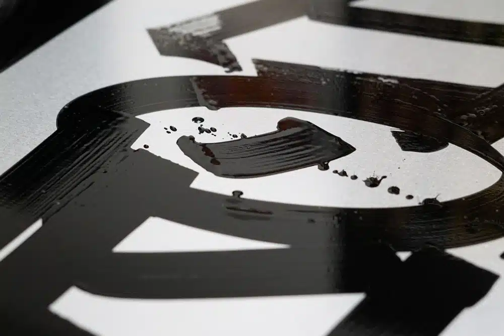 Montana ACRYLIC Marker 30mm zwarte letters