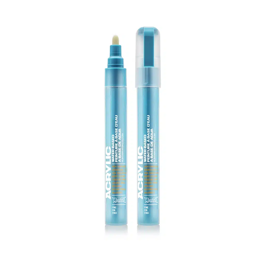 Montana Acrylic Marker 2mm Fine 100% Cyan