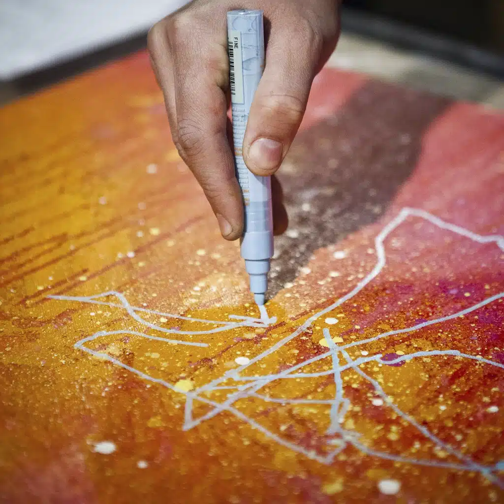 Montana Acrylic Marker 2mm Fine voorbeeld wit