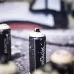 Montana Black gebruikte spuitbus wit