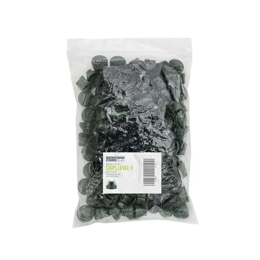 Montana Caps Level 3 Softfine DarkgreenBlack Ca. 100St