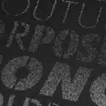 Montana Glitter voorbeeld op letters