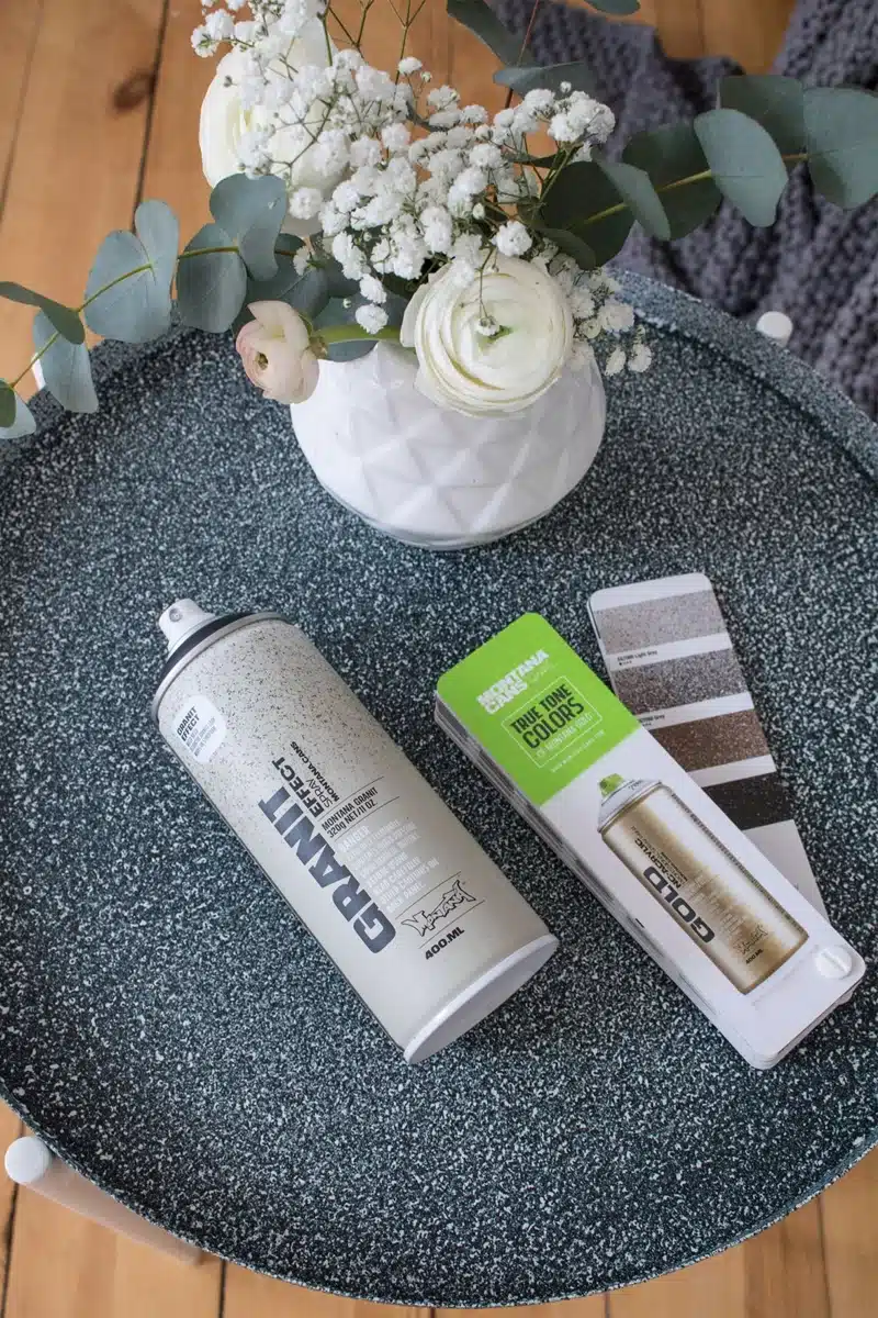 Montana Granit voorbeeld op een schaal