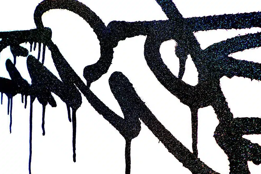 Montana Hologram Glitter op graffiti