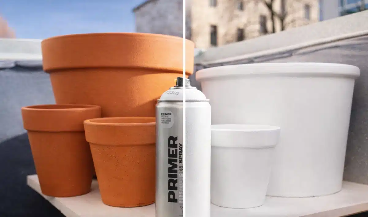 Montana Primer Universal voorbeeld op potten