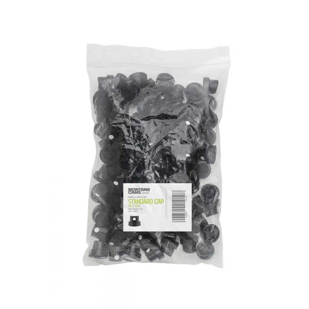 Montana Standard Cap Black White zak 100 stuks