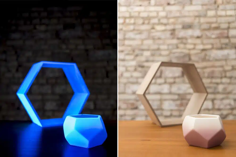 Montana UV Effect Transparant voorbeeld met dag en licht