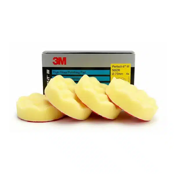 3M 50536 Gewafelde Hoogglans Polijstschijf 75mm – 4 stuks