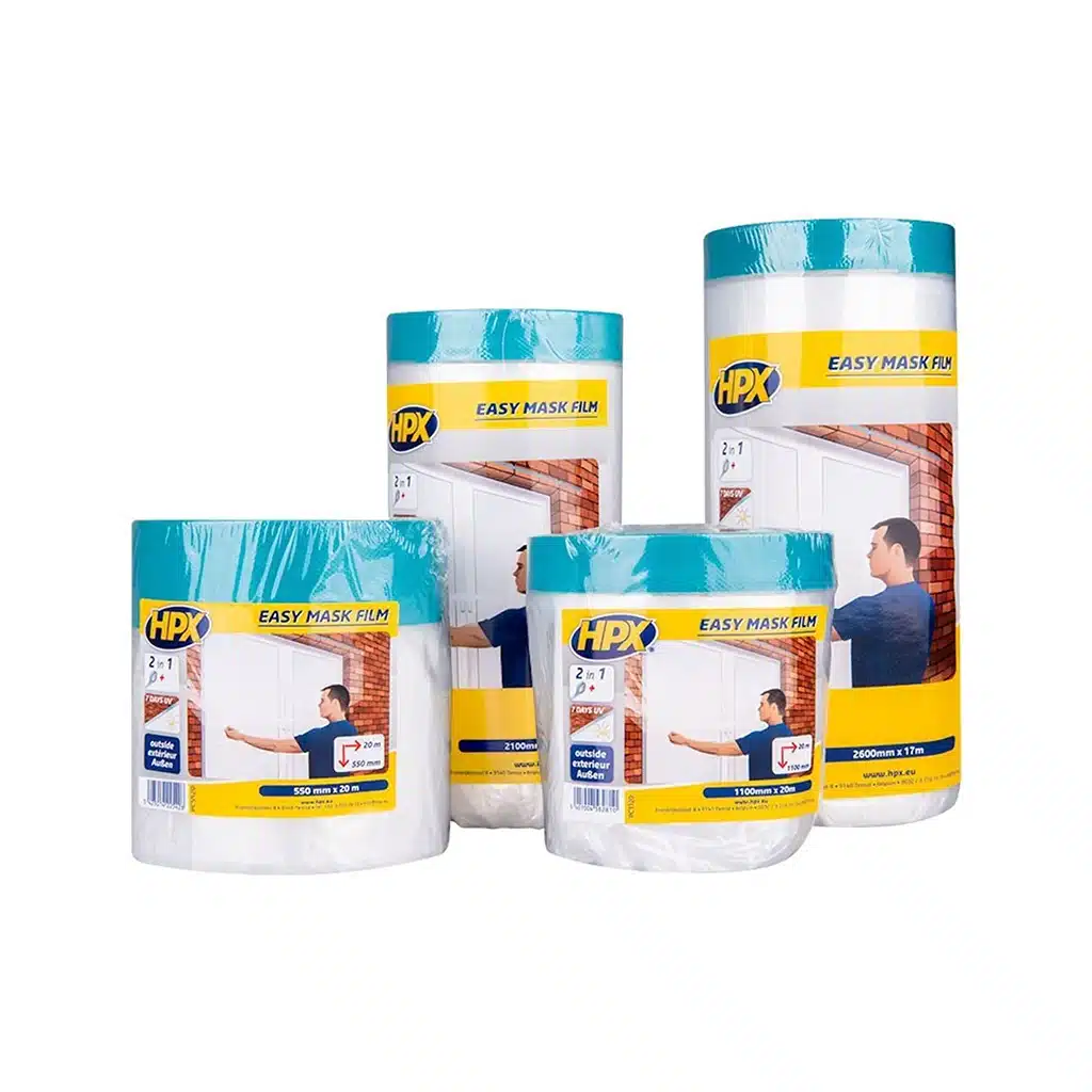 HPX Easy Mask Afdekfolie met Masking Tape