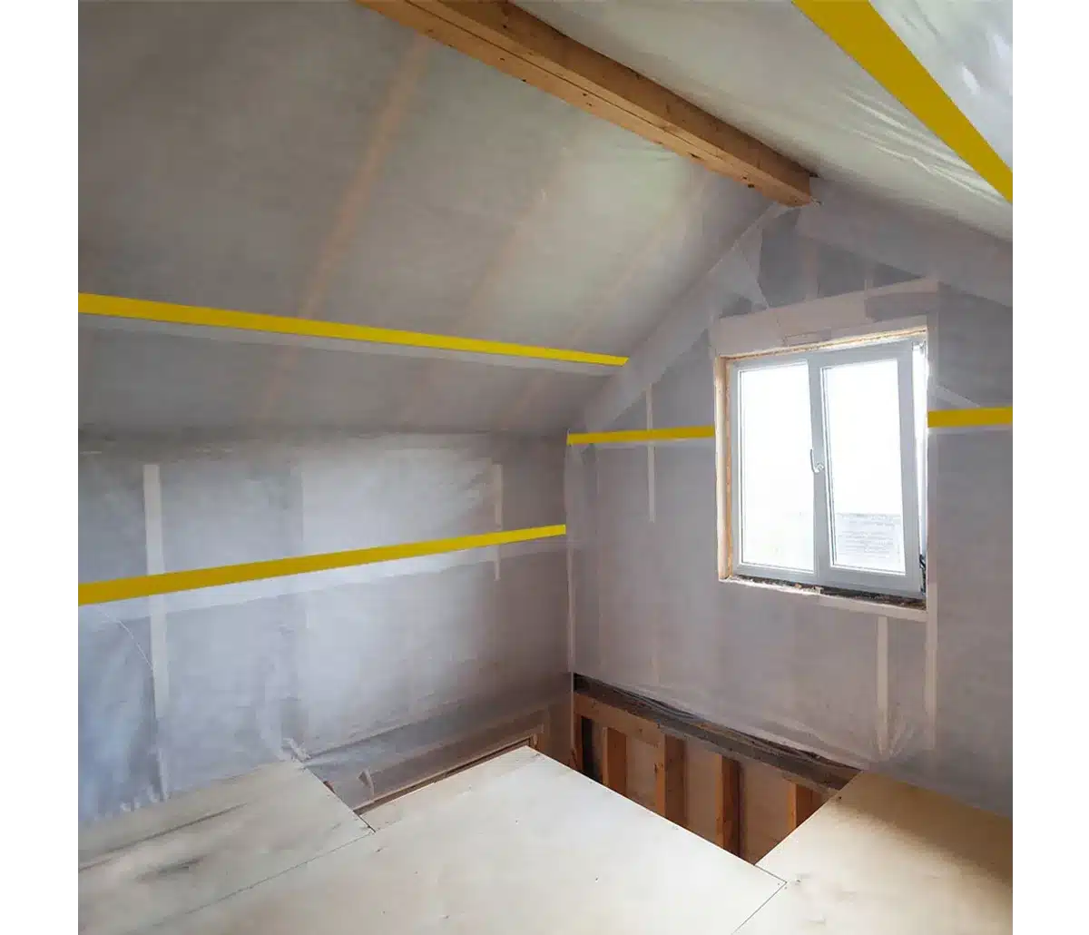 HPX Luchtdicht Tape Aangebracht