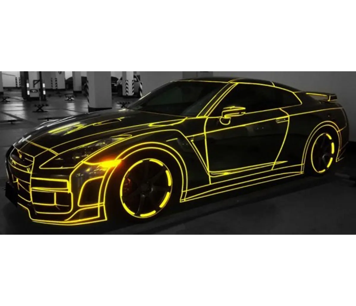 HPX Reflecterende Tape Geel Nissan GTR