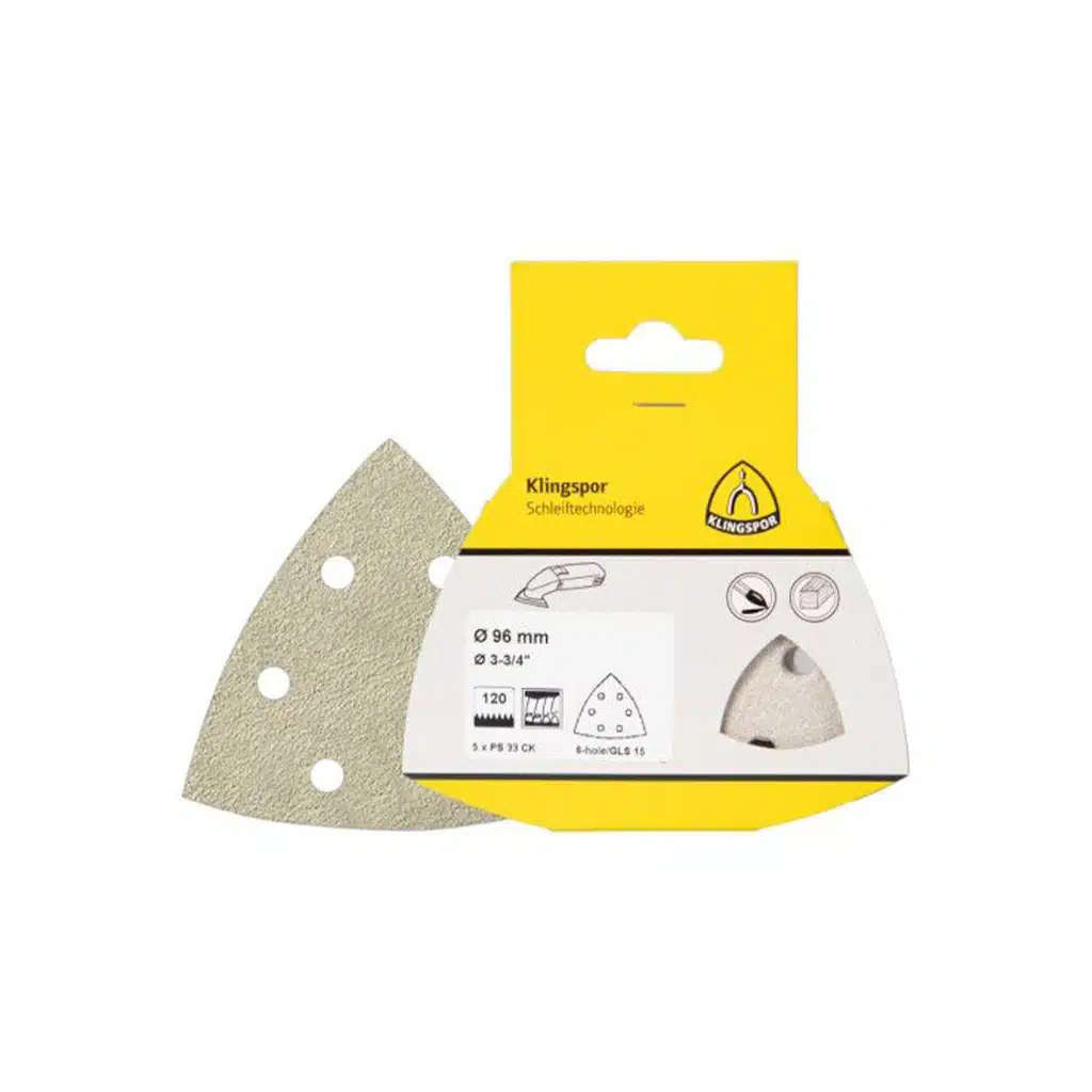 Klingspor Schuurpapier Delta 96x96mm – 5 stuks