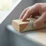 Schuurpapier A4 met Schuurkurk op Trap