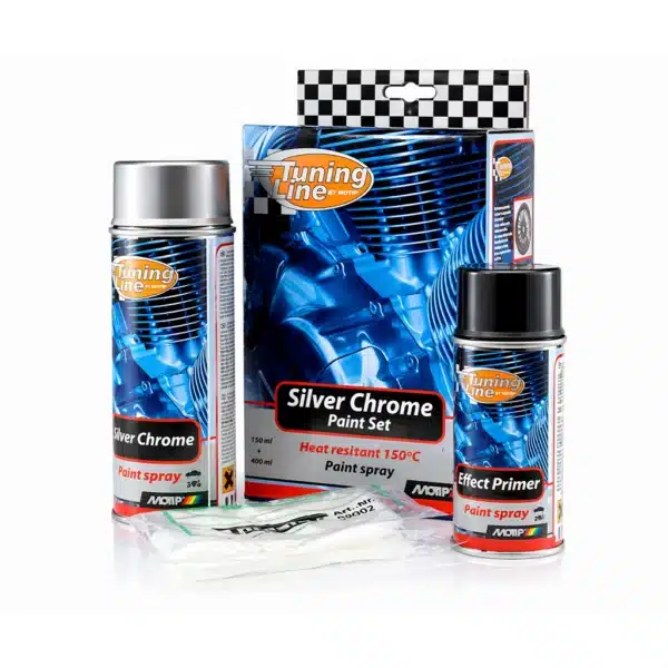 Motip Duplicolor Autolak Silver Chrome Set
