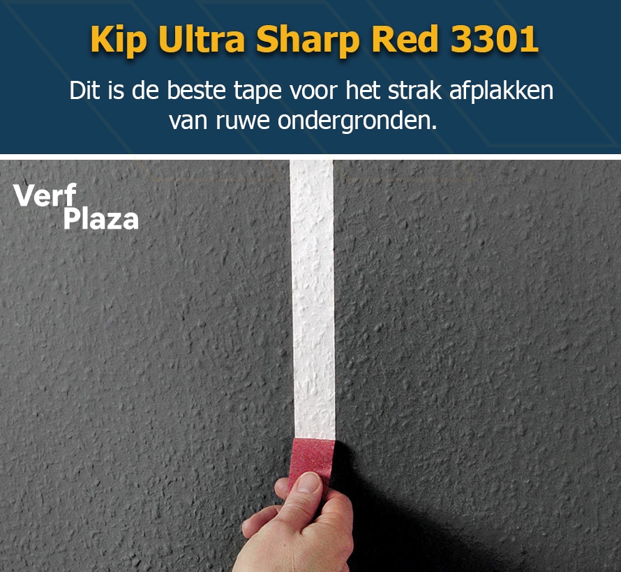 Afplakken ruwe ondergrond