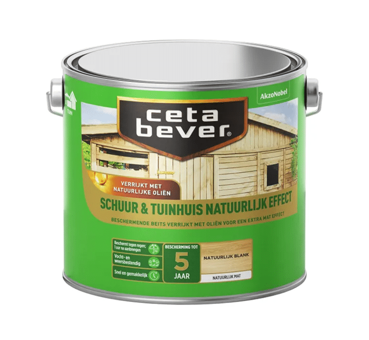 CetaBever Schuur & Tuinhuis Natuurlijk effect natuurlijk 2,5 liter