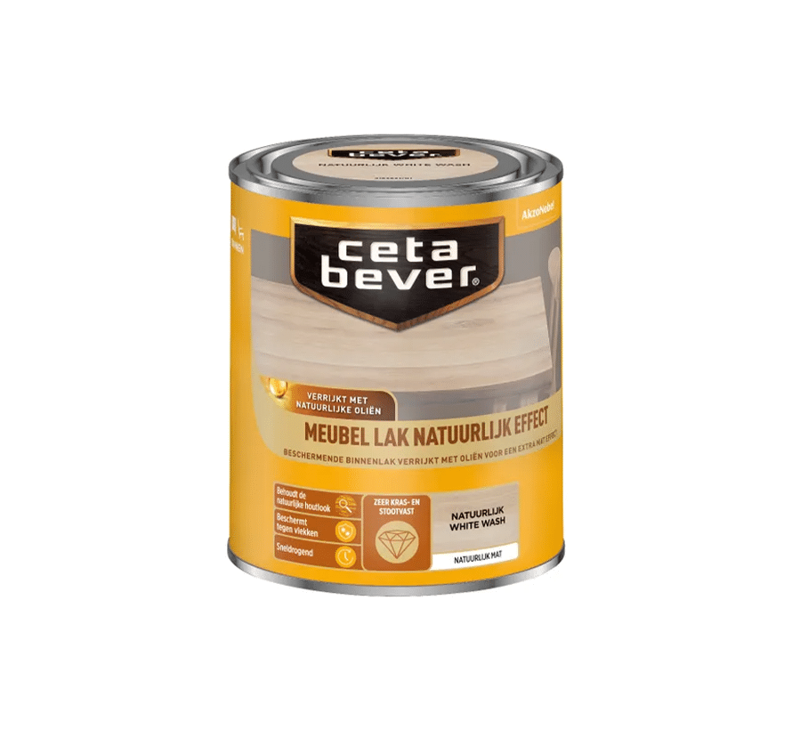 Cetabever Meubellak Natuurlijk Effect natuurlijk blank white wash