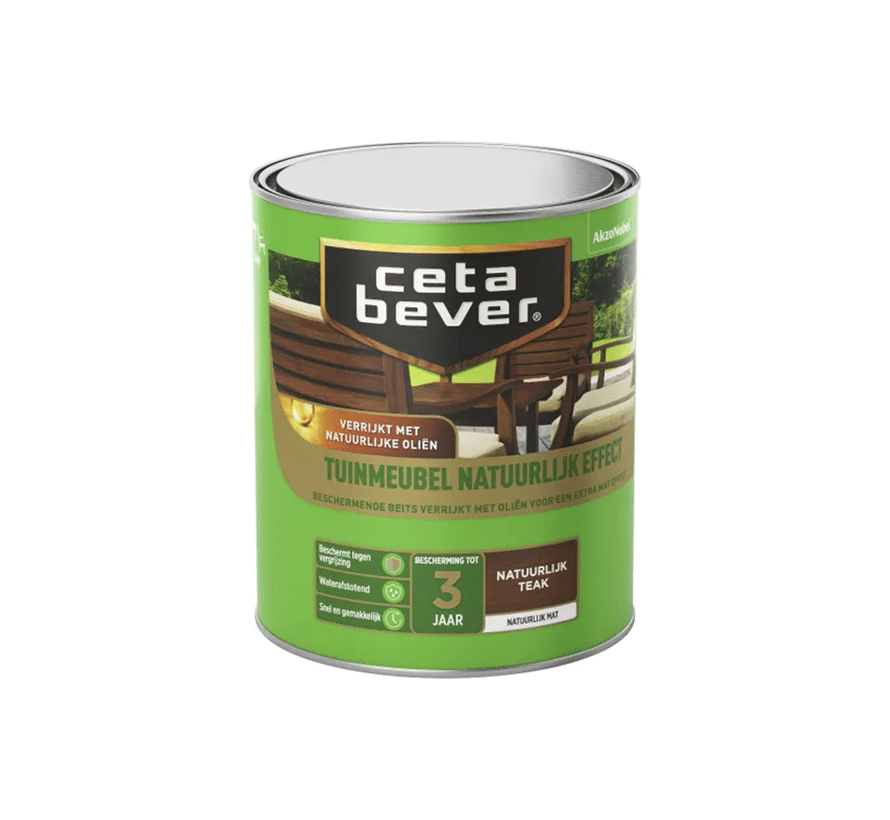 Cetabever Tuinmeubelbeits Natuurlijk Effect teak