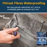Fillcoat met vezels waterdichte verf