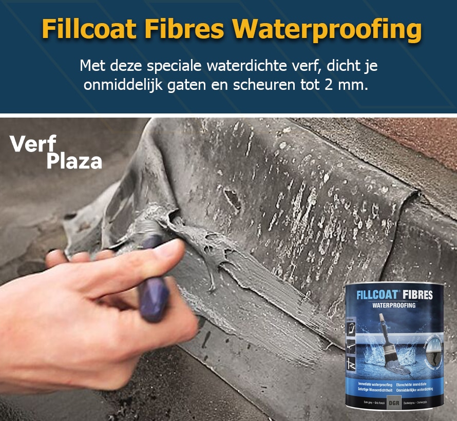 Fillcoat met vezels waterdichte verf