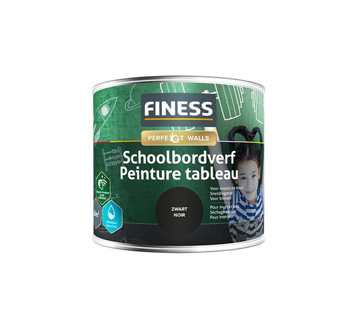 Finess Schoolbordverf zwart