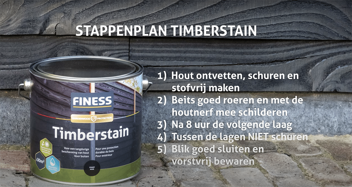 Finess Timberstain aanbrengen
