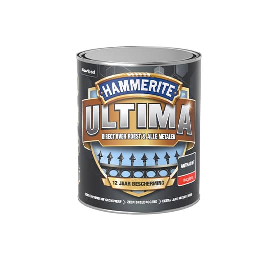 Hammerite Metaallak Ultima Hoogglans 750 ml Antraciet