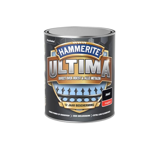 Hammerite Metaallak Ultima Hoogglans 750 ml zwart