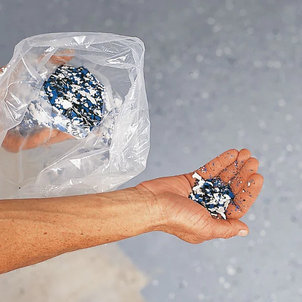 Rust Oleum Epoxyshield Garagevloercoating flakes