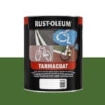 Rust Oleum Tarmacoat in de kleur RAL 6010 Grasgroen