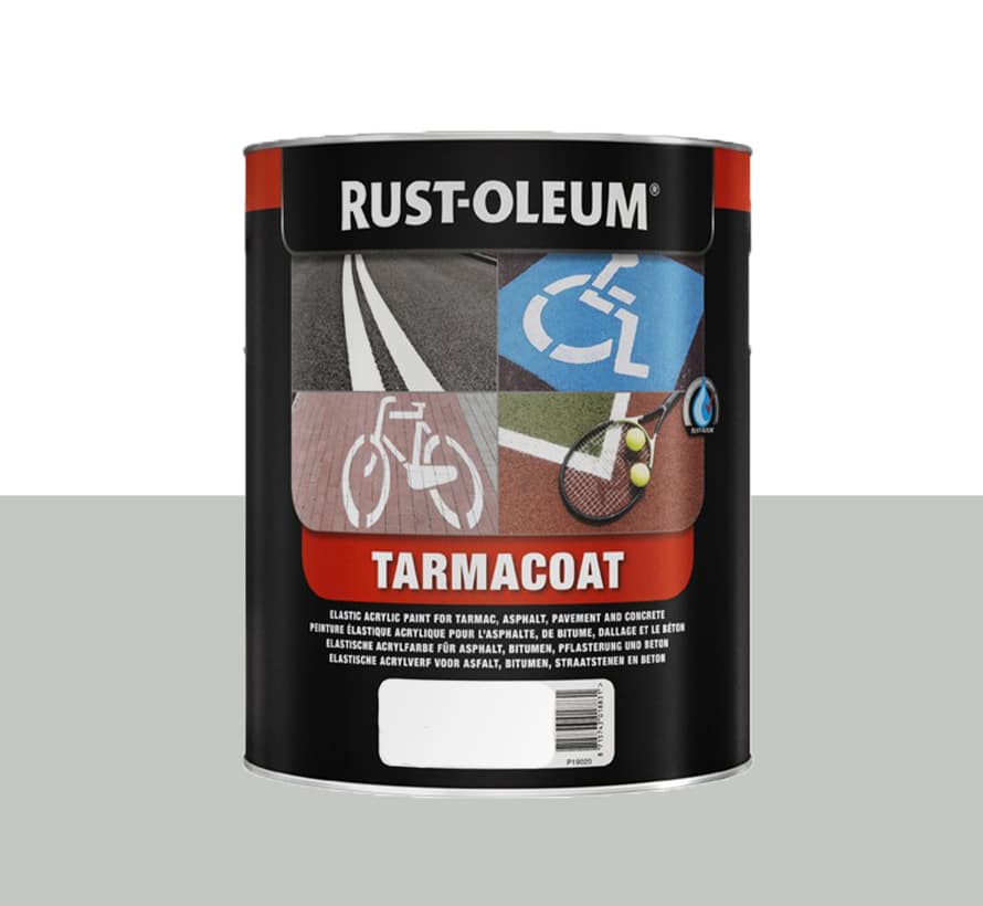 Rust Oleum Tarmacoat in de kleur RAL 7035 Lichtgrijs