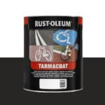 Rust Oleum Tarmacoat in de kleur RAL 9017 Verkeerszwart