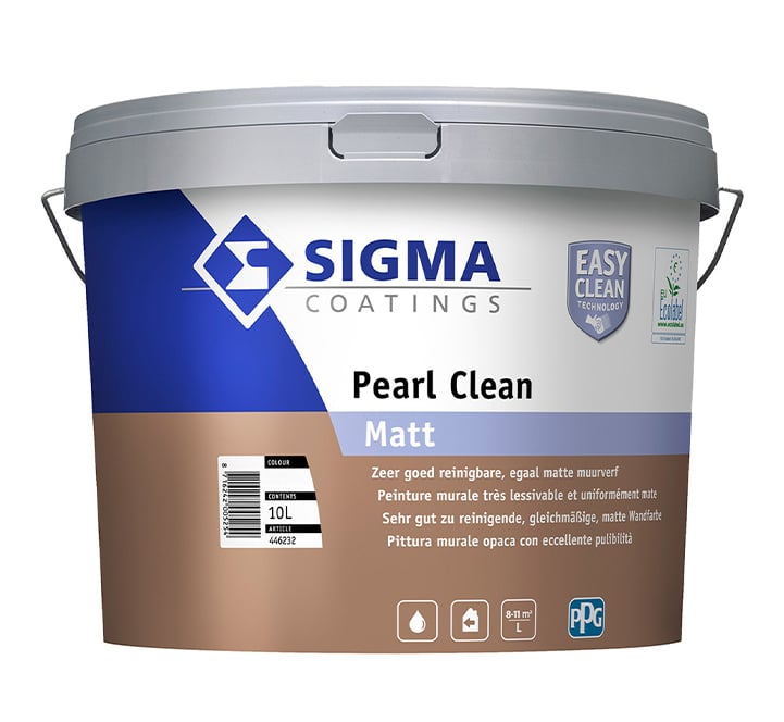 Sigma Pearl Clean Matt 10 liter afwasbare muurverf