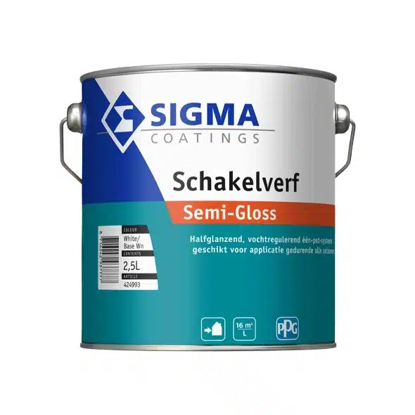 Sigma Schakelverf Semigloss 2,5 liter